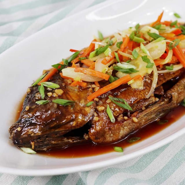Escabeche Pampano/Tilapia.