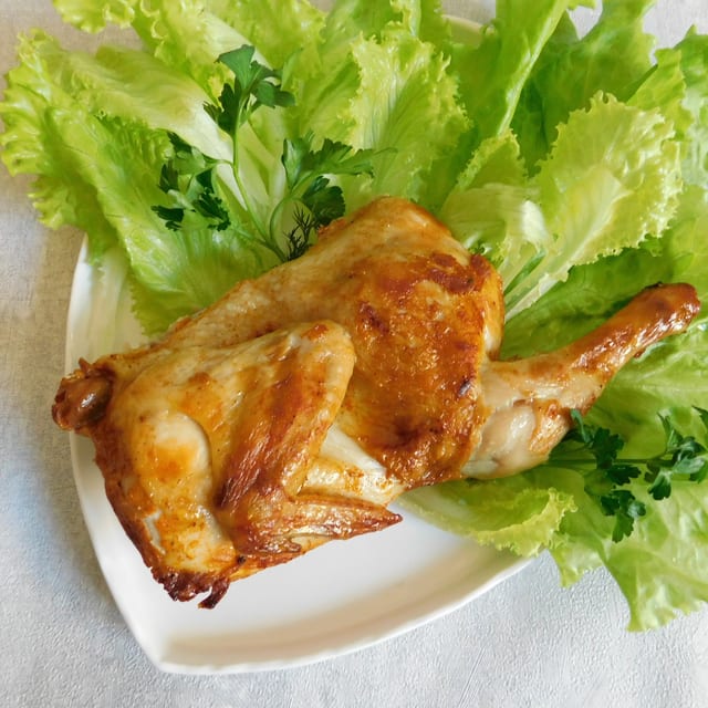Half Crispy Fried Chicken.